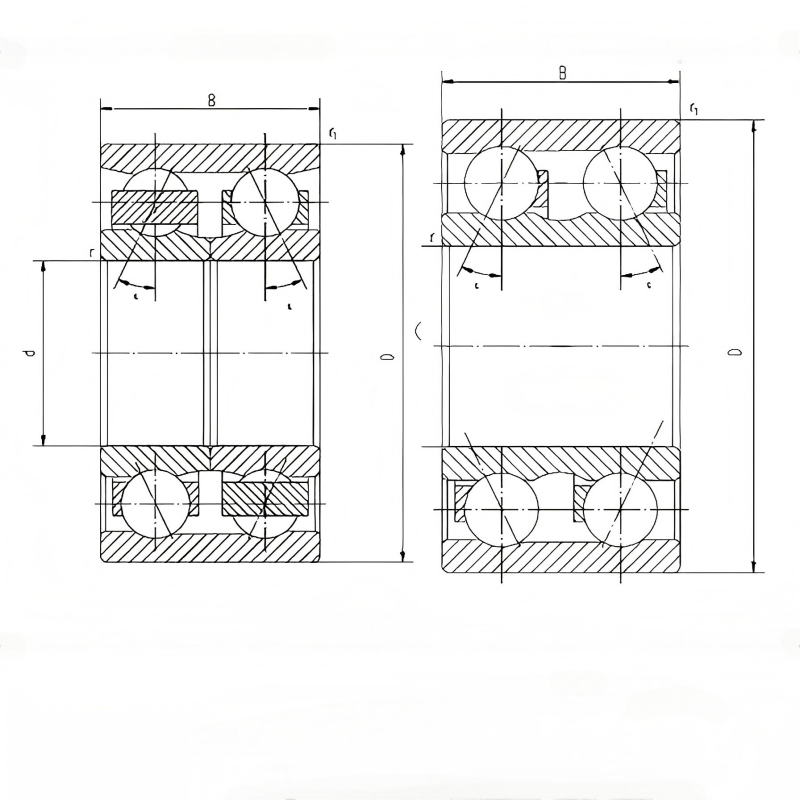 diagram of dsbr ball bearings