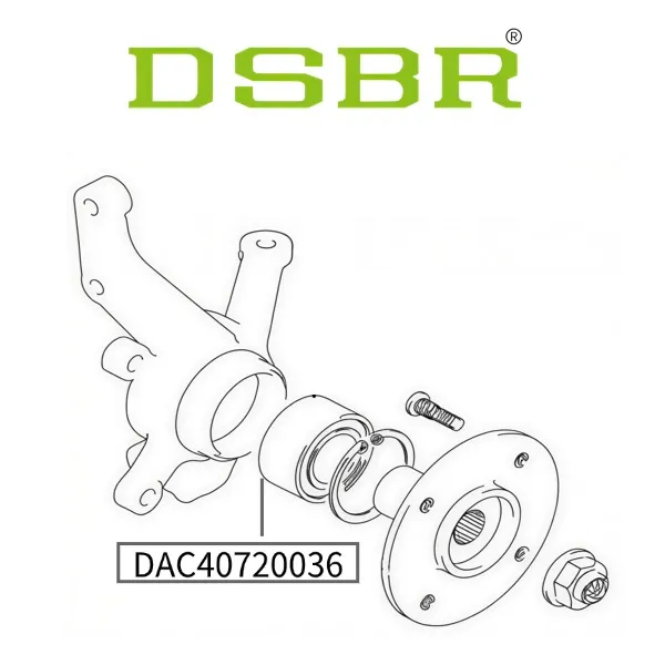 DAC40720036 Double Row Angular Contact Ball Bearings